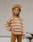 Aspen sweater multi stripe Rylee & Cru