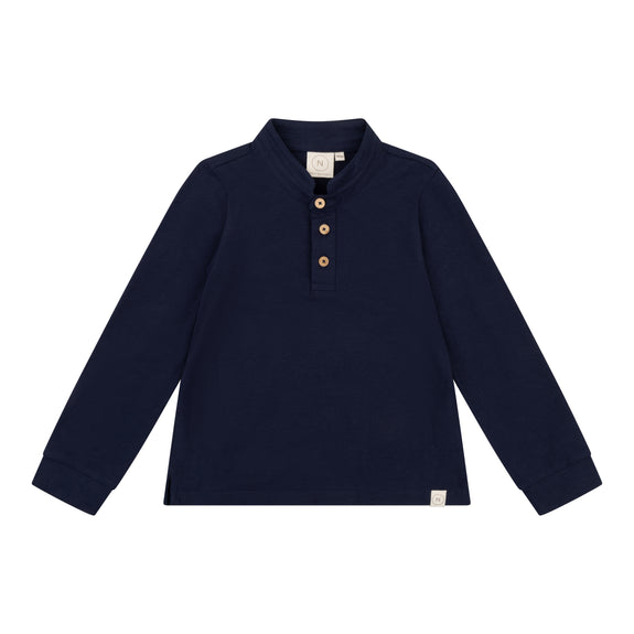 Boys polo navy jersey Navy Natural