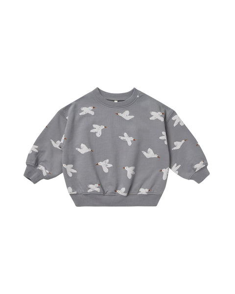 Relaxed sweatshirt Birds Rylee & Cru