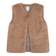 Mikki gillet fluffy brown Navy Natural