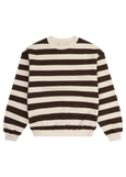 Jules sweater stripe darkbrown Navy Natural