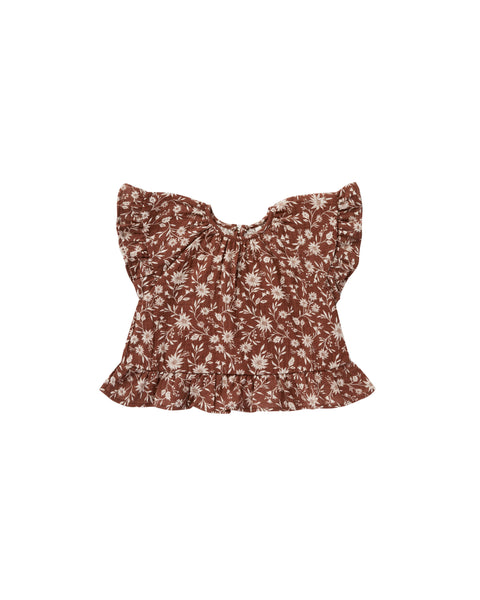 Butterfly top wild floral Rylee & Cru