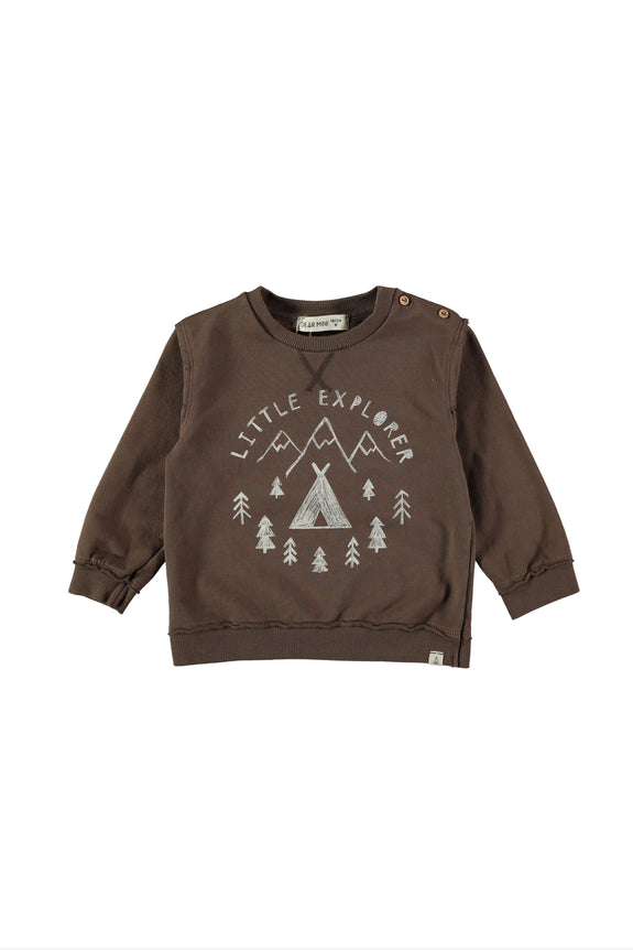 Explorer sweatshirt brown Dear Mini