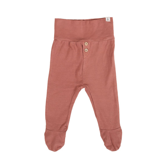 Footed pants terracotta