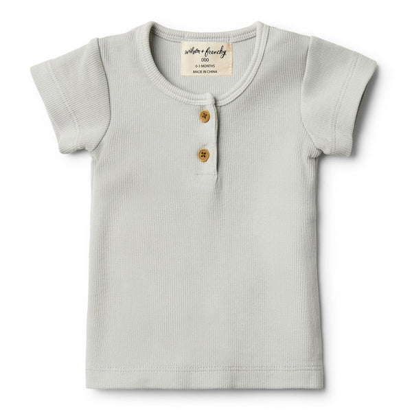 Organic glacier grey shirt Wilson & Frenchy