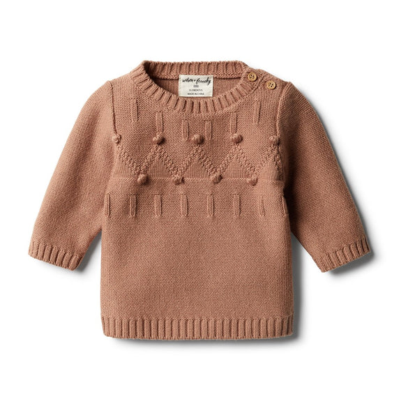 Nutmeg knitted jumper Wilson & Frenchy