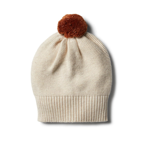 Oatmeal knitted hat Wilson & Frenchy