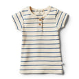 Organic deep blue stripe shirt Wilson & Frenchy