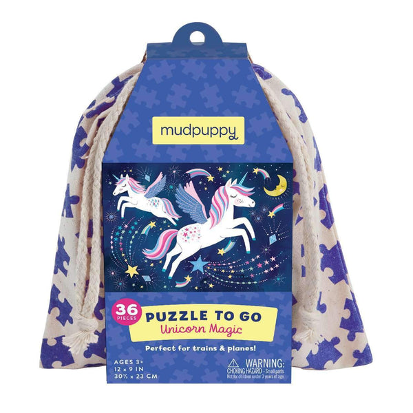 Puzzle to go unicorn magic Mudpuppy