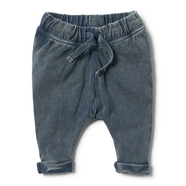 Organic Steel blue slouch pants Wilson & Frenchy