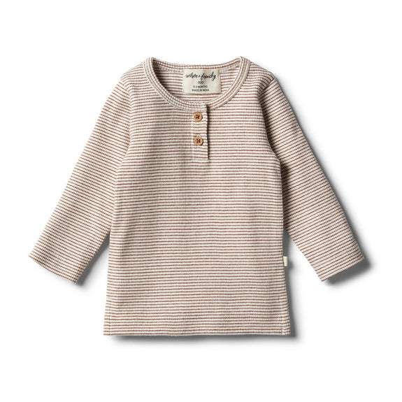 Organic toasted pecan longsleeve top Wilson & Frenchy