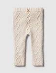 Knitted cable legging oatmeal Wilson & Frenchy