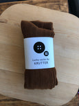 Lucky Socks Maillot rib bruin Knast by Krutter