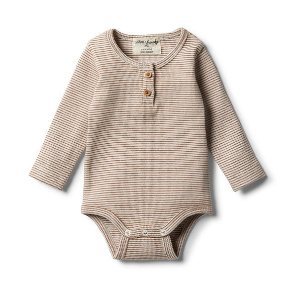 Organic toasted pecan romper Wilson & Frenchy